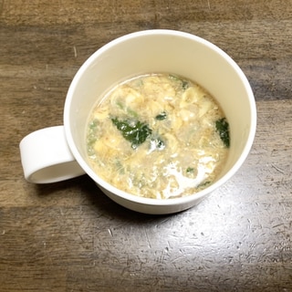 味噌汁レシピ　モロヘイヤと卵の味噌汁